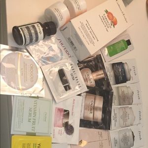 High end skincare samples